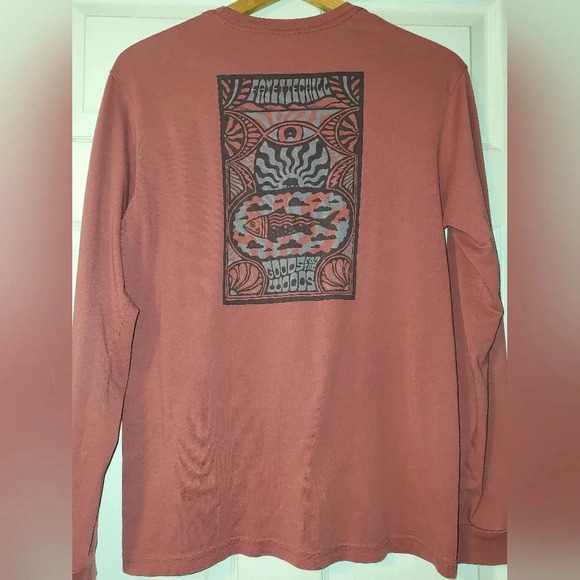FAYETTECHILL Goods for the Woods Mauve Long Sleeve T-shirt Size Medium - Picture 4 of 6